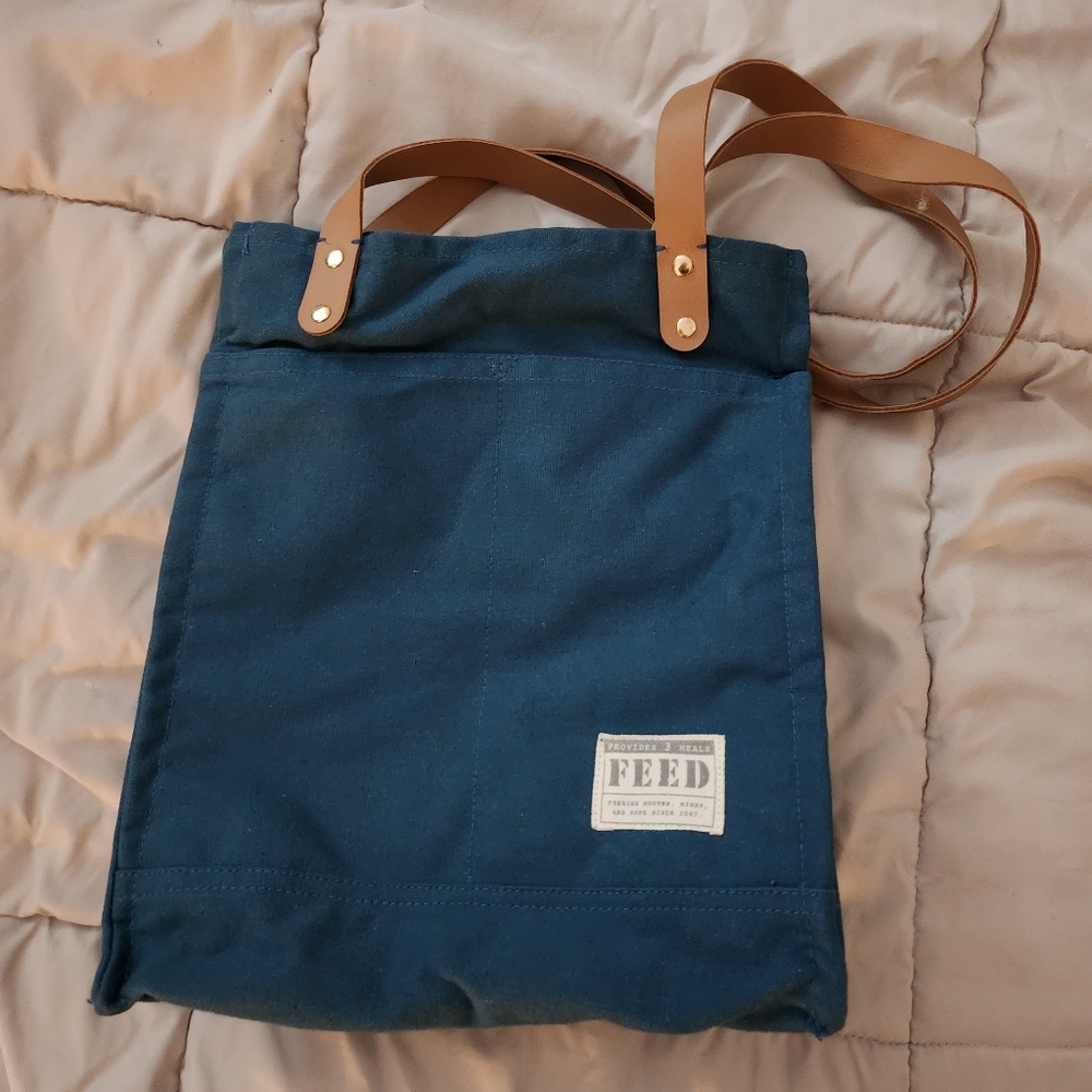 FEED Canvas Tote Blue | Like new